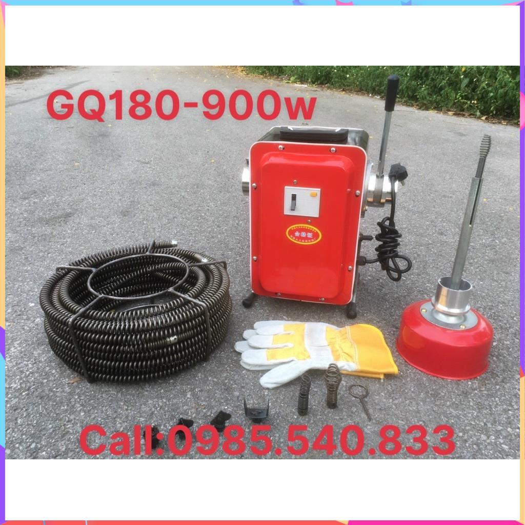 Máy thông cống gia đình GQ180 - 900W- Đánh tối đa 30M đường ống từ phi 20 đến 150mm