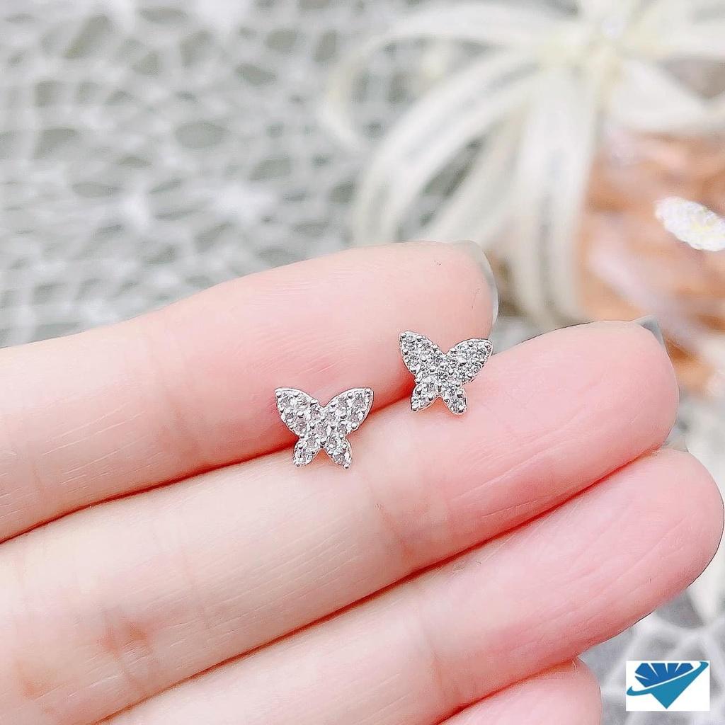 Khuyên tai bạc nữ bạc ý sang trọng cuốn hút, ACJ3590