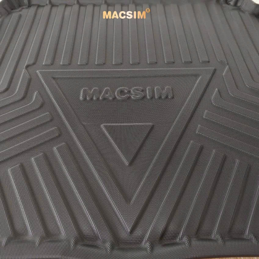 Thảm lót cốp xe ô tô (qd) Peugeot 3008 (2017-2024) nhãn hiệu Macsim chất liệu TPV cao cấp màu đen