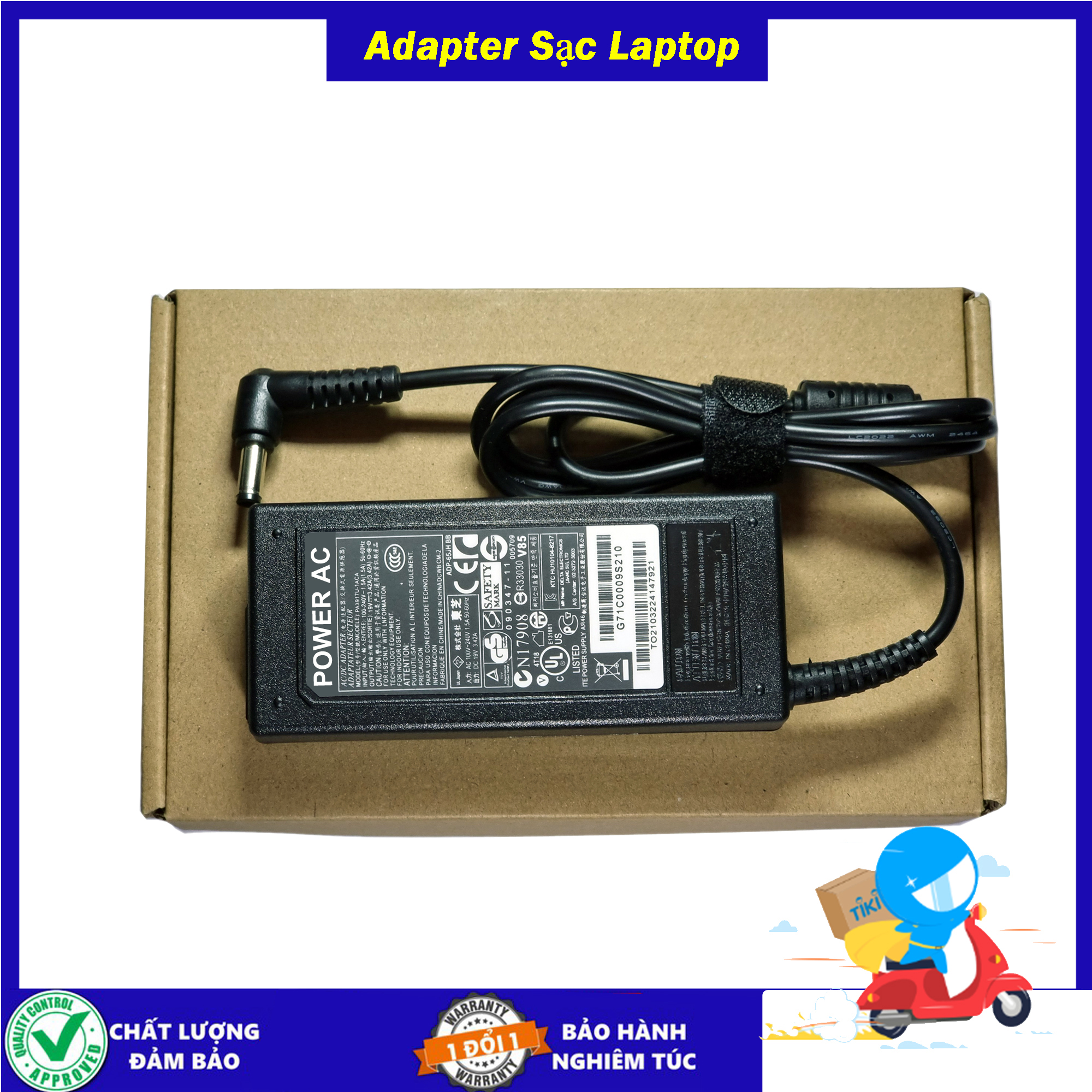 Sạc cho Laptop Lenovo 20V 2.25a 3.25a - công suất 45w/65w - Chân nhỏ 4.0mm x 1.7mm - Tặng kèm dây nguồn - Hàng Nhập Khẩu - Sản phẩm mới 100% New Seal