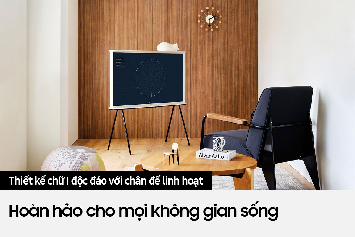 Smart Tivi Qled The Serif Samsung 4K 55 inch QA55LS01B - Model 2022 - QA55LS01BAKXXV - Màu