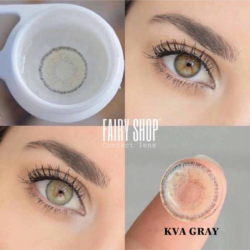 Kính Áp Tròng NOBLUK GRAY KVA 14.0mm - Kính Áp Tròng FAIRY SHOP CONTACT LENS độ 0 đến 6