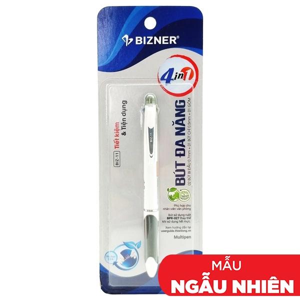 Bút Đa Năng Bizner Nhiều Ngòi BIZ-11 (Mẫu Màu Giao Ngẫu Nhiên)