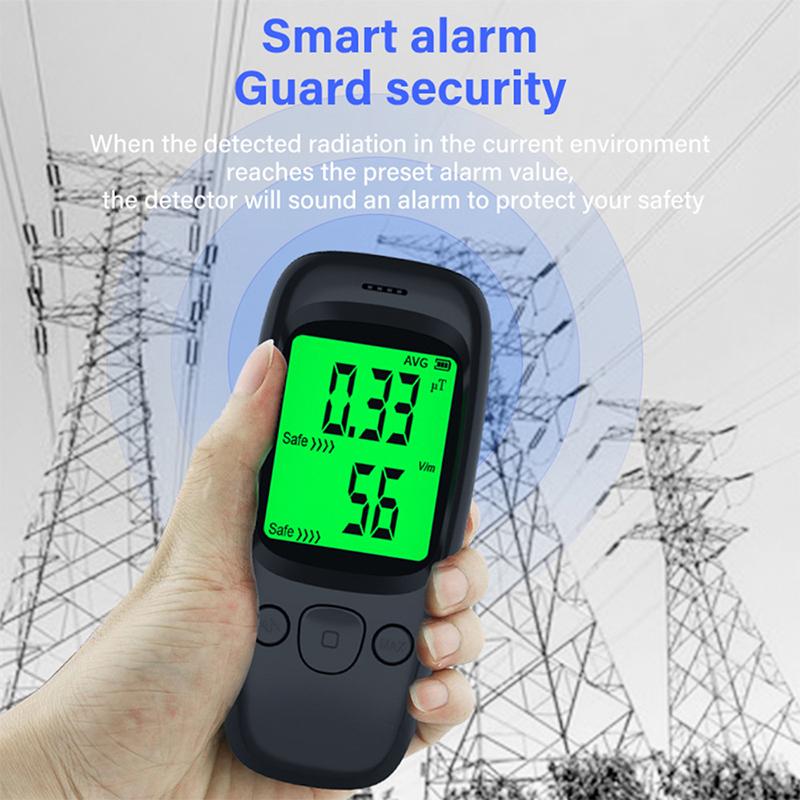 Máy dò bức xạ điện từ, máy kiểm tra điện trường, báo động âm thanh, bộ đếm EMF, máy đo di động chính xác cao