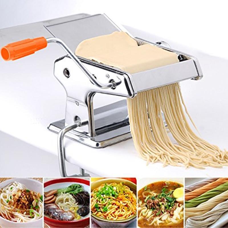 Stainless Steel 3-Cutting Dies Pasta Lasagne Spaghetti Maker Machine Cutter