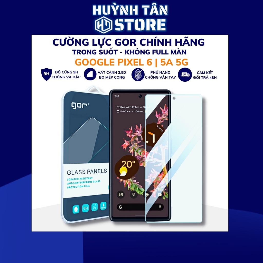 Kính cường lực Google Pixel 6, 5A 5G trong suốt không full màn,vát cong 2,5D,boa cạnh, dễ dáng, siêu mượt chính hãng GOR - Hàng nhập khẩu