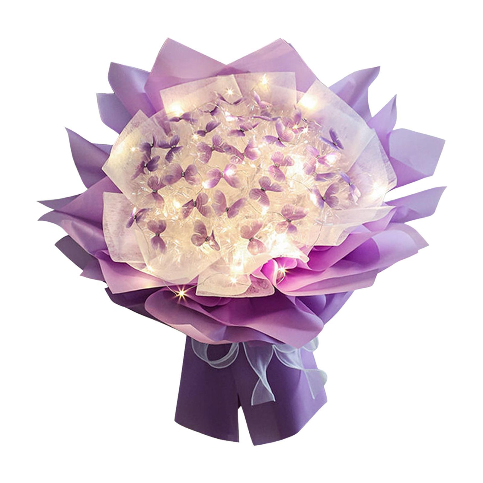 Butterfly Flower Bouquet Arrangement Floral Gift DIY Material Package