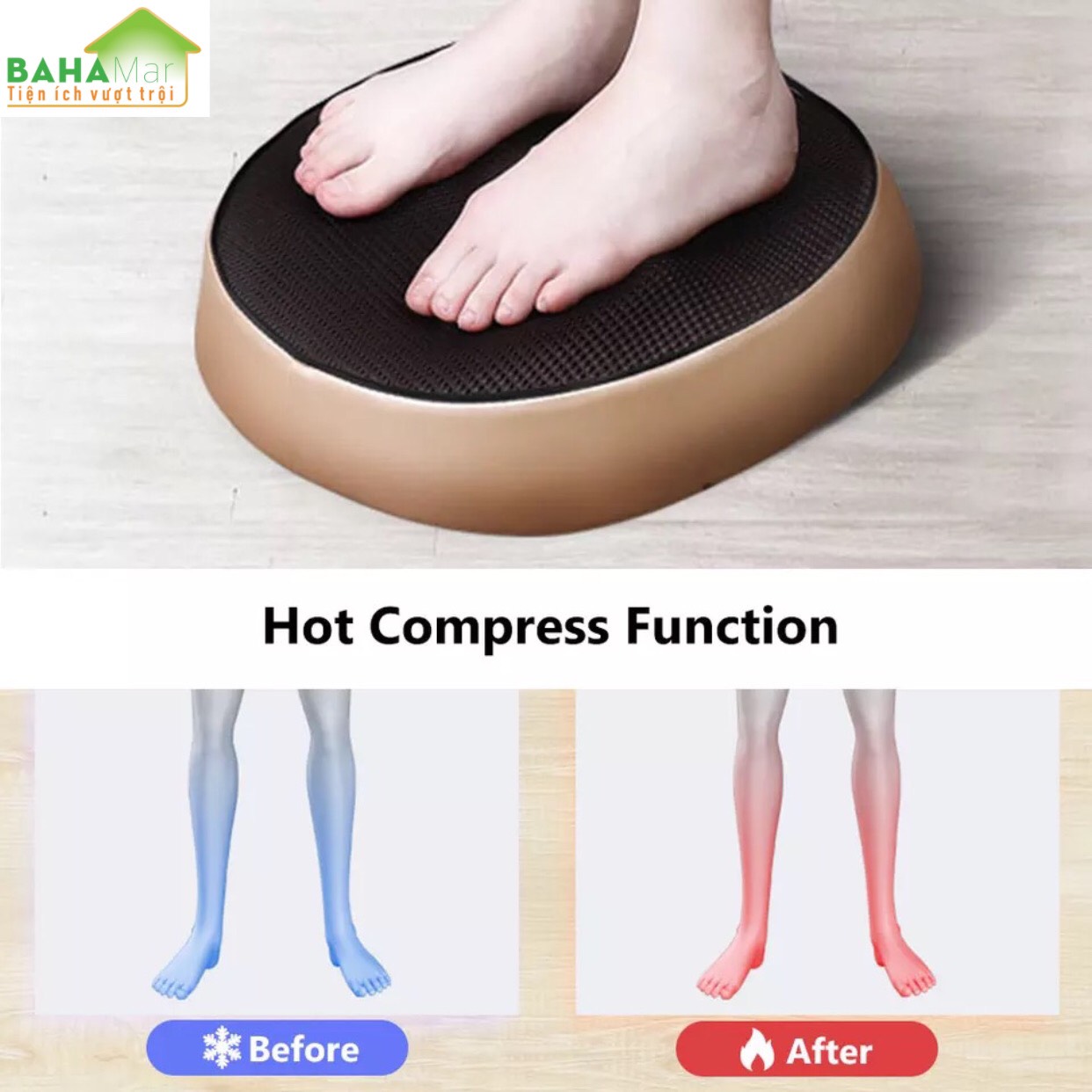 MÁY MÁT XA CHÂN VÀ LƯNG VỚI NHIỆT HỒNG NGOẠI BAHAMAR giảm đau giảm nhức mỏi cơ thể và thư giãn thoải mái với nhiệt hồng ngoại
