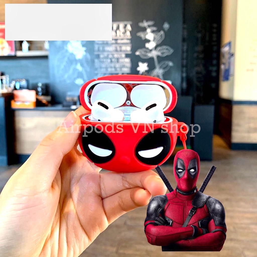 Bao Case Ốp dành cho airpod 1 và 2, Airpods Pro... Deadpool kute silicon cao cấp