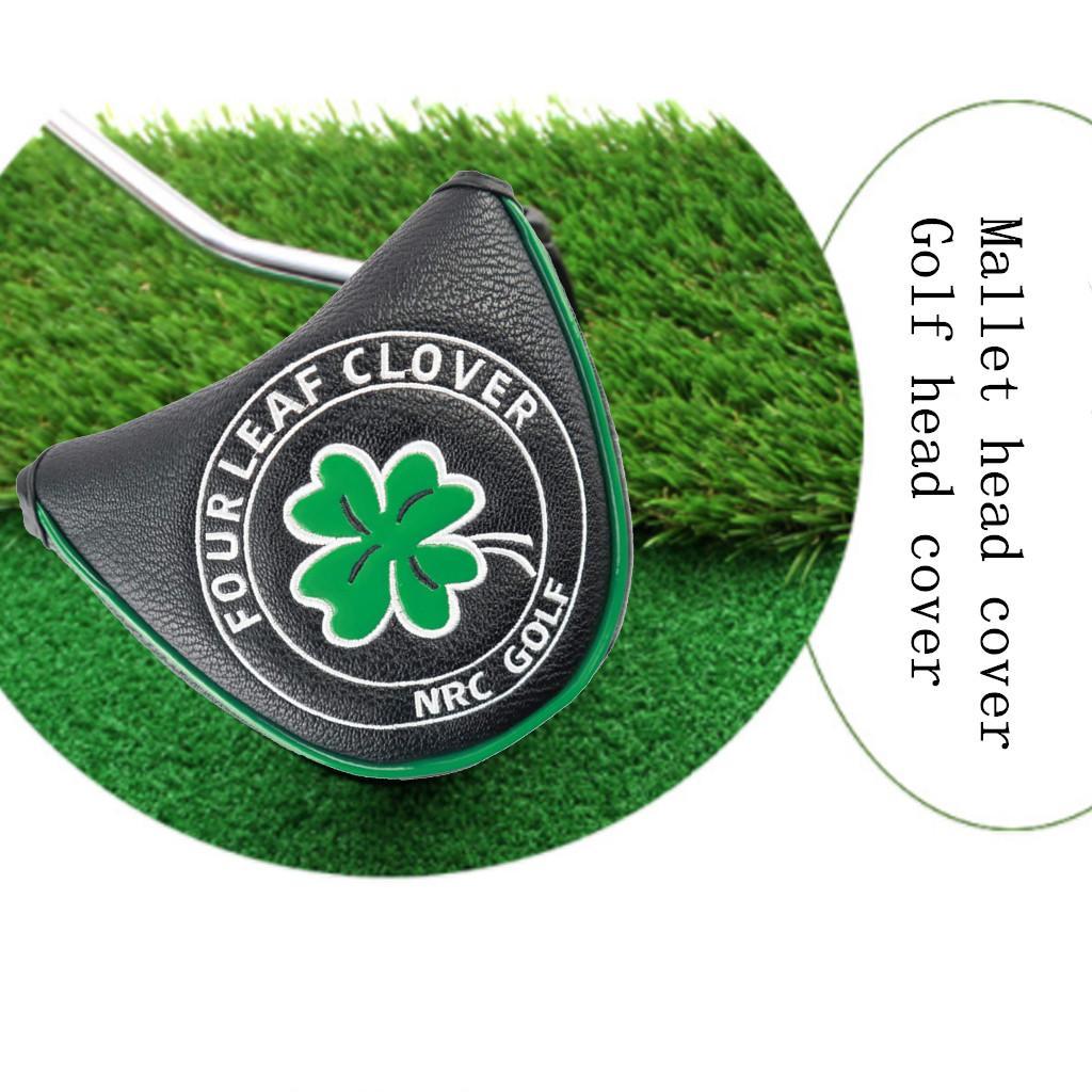 Pu Golf Putter Cover Half Mallet Head Cover Club Head Protector Guard