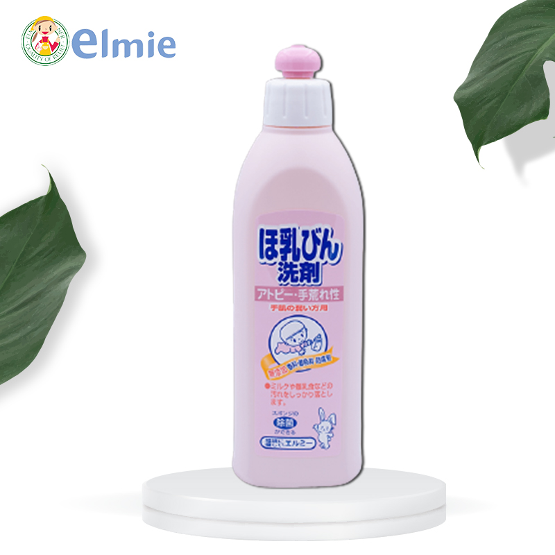 Nước rửa bình sữa dành cho trẻ sơ sinh và trẻ nhỏ Elmie - Chai 300ml