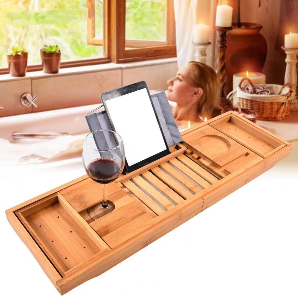 Bàn Để Thức Ăn Đựng Vật Dụng Cho Bồn Tắm Deluxe Tray - Cao Cấp