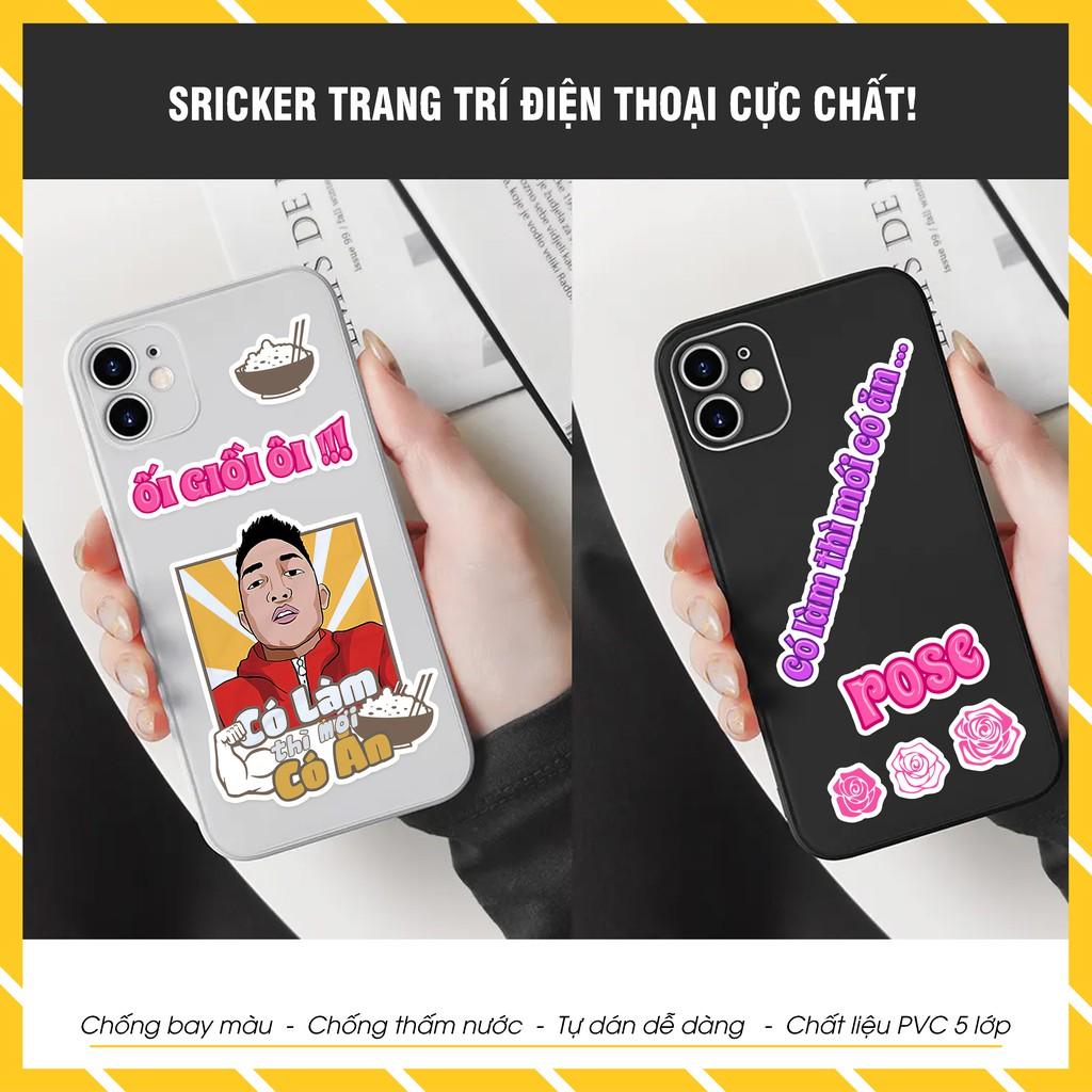 Sticker Huấn Hoa Hông Set 5 Hình Azsticker - Hình Dán Huấn Rose Dán Máy Tính , Sticker Dán Điện Thoại