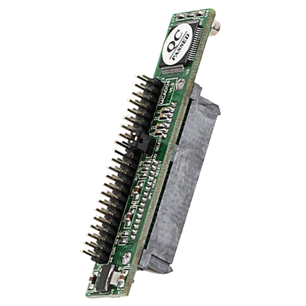 2Pieces SATA to 44Pin 2.5'' IDE Male HDD Adapter Plug Converter Female 7+15 Pin SATA