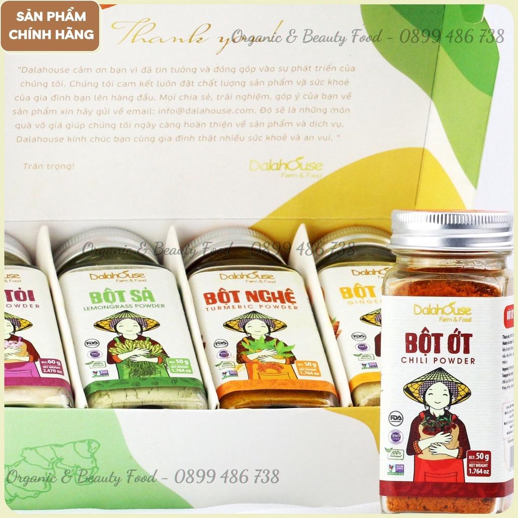 Bột Sả Nguyên Chất Organic Sấy Lạnh Dalahouse 50g - Nguyên mùi - Nguyên vị - Tiện lợi.