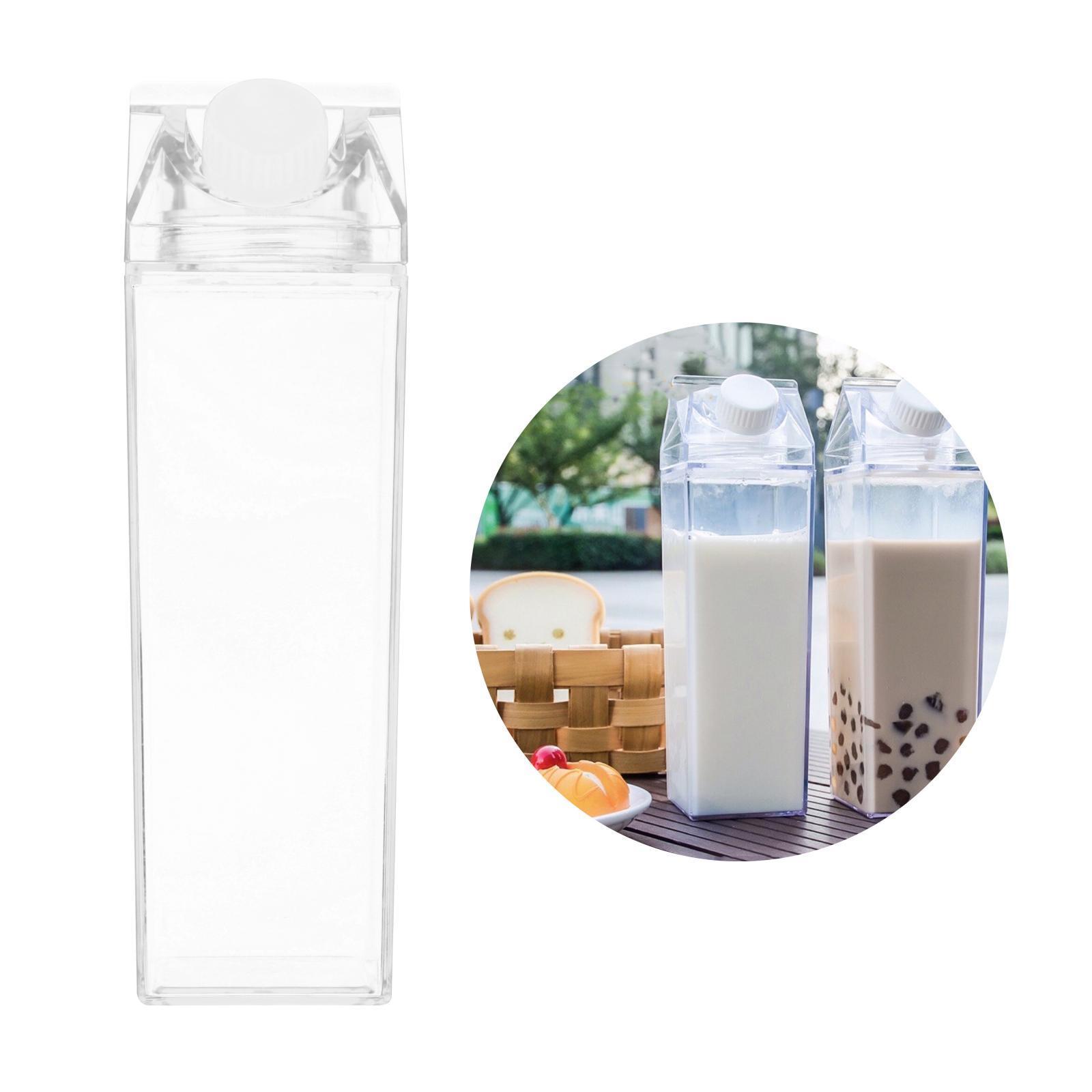 2X Milk Carton Water Bottle Portable Juice Bottle For Travel Camping Coffee