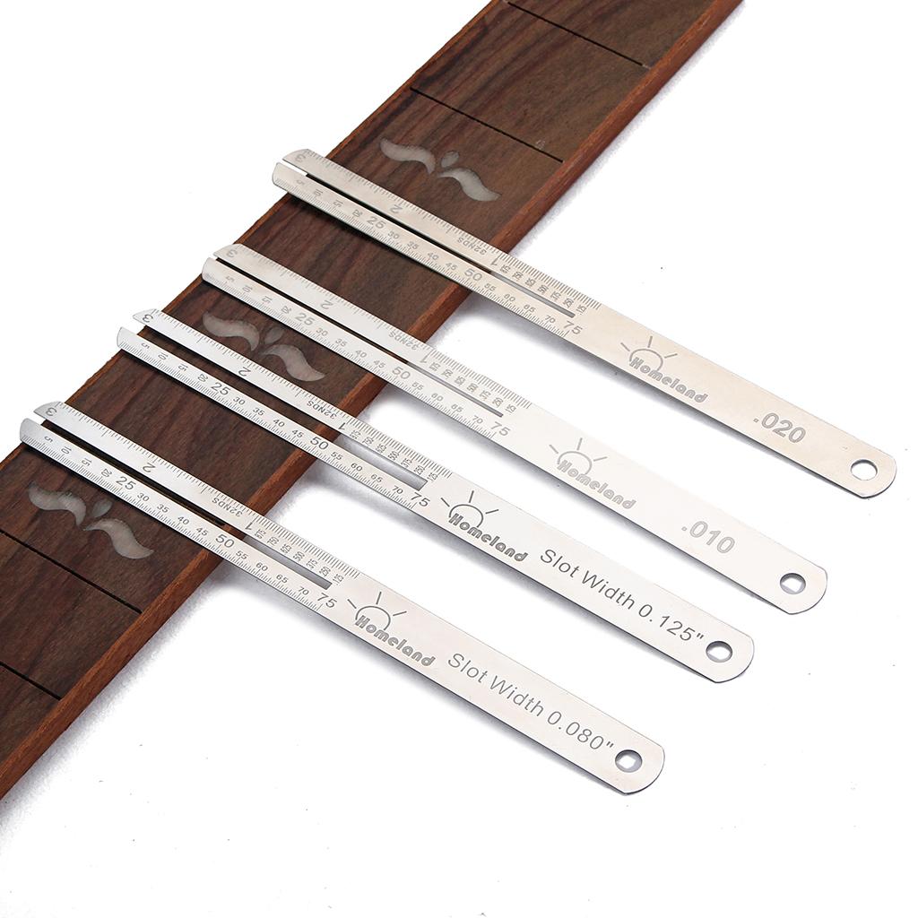 Sunnimix Đàn Guitar Phím Đàn Dụng Cụ Sửa Chữa Fretboard Tấm Bảo Vệ Đo Thước