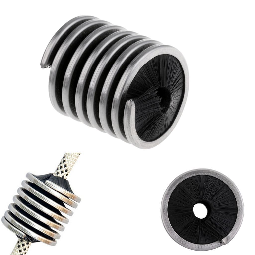 2pcs Black & Red Cylinder-shape Brush for Cleaning Tree Climbing & Rock Climbing Caving Rope Cord 8- 13mm