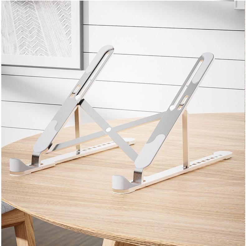 Giá đỡ cho laptop nhôm hỗ trợ tản nhiệt có thể gấp gọn chỉnh độ cao để laptop dành cho ipad macbook surface N3, D102, D103, G10