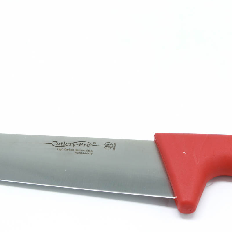 Dao Thái Thịt Cutlery-Pro Lưỡi Thẳng Cán Đỏ 280Mm