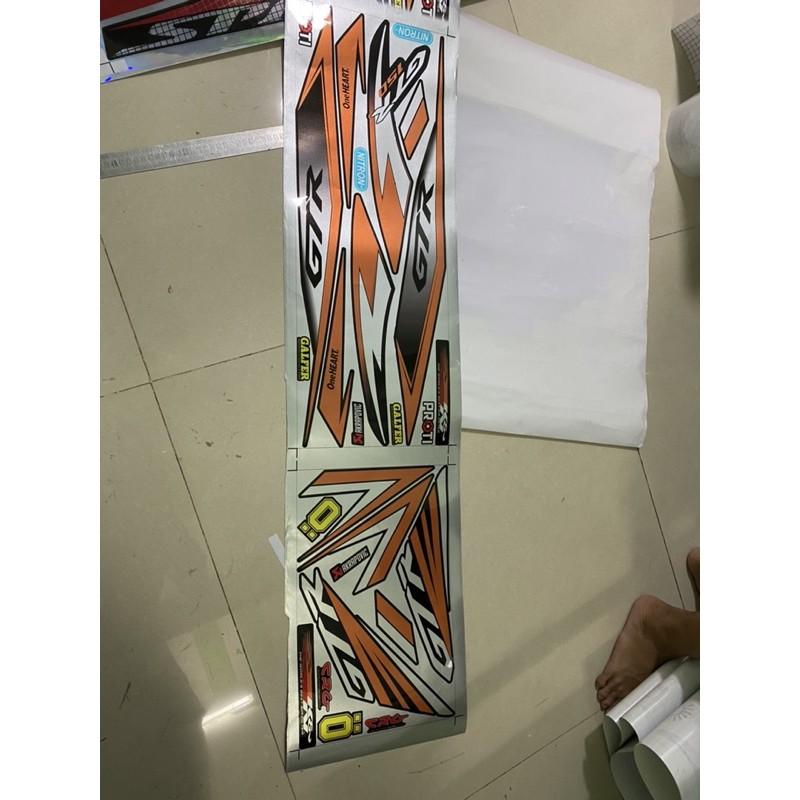 Tem rời dành cho Winner GTR cam đen chất liệu Candy cao cấp