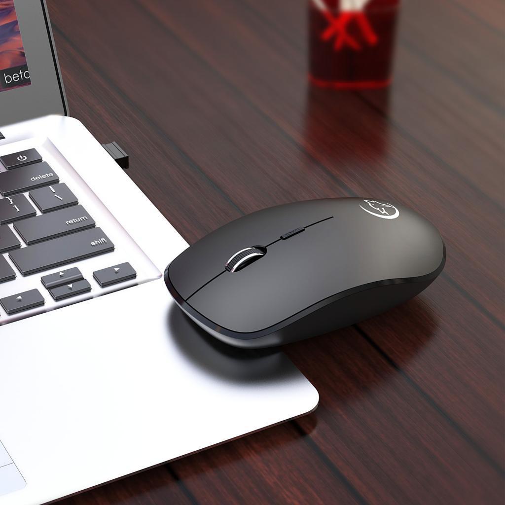 Ergonomic Wireless Mouse Adjustable 1600 DPI & USB Receiver for Laptop PC