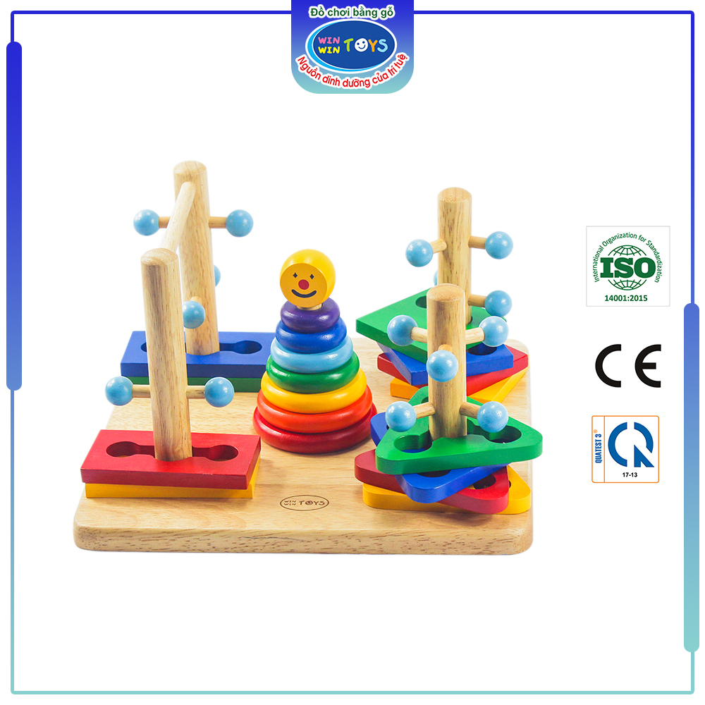 Đồ chơi gỗ Đường luồn lý thú | Winwintoys 65072 | Rèn luyện sự khéo léo và kiên nhẫn | Đạt tiêu chuẩn CE và TCVN