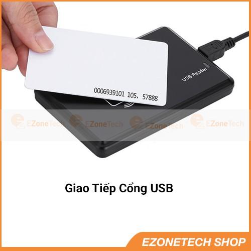 Đầu Đọc Thẻ Từ RFID Tần Số 125khz Không Cần Driver Hiện Thị Dữ Liệu Lên Notepad