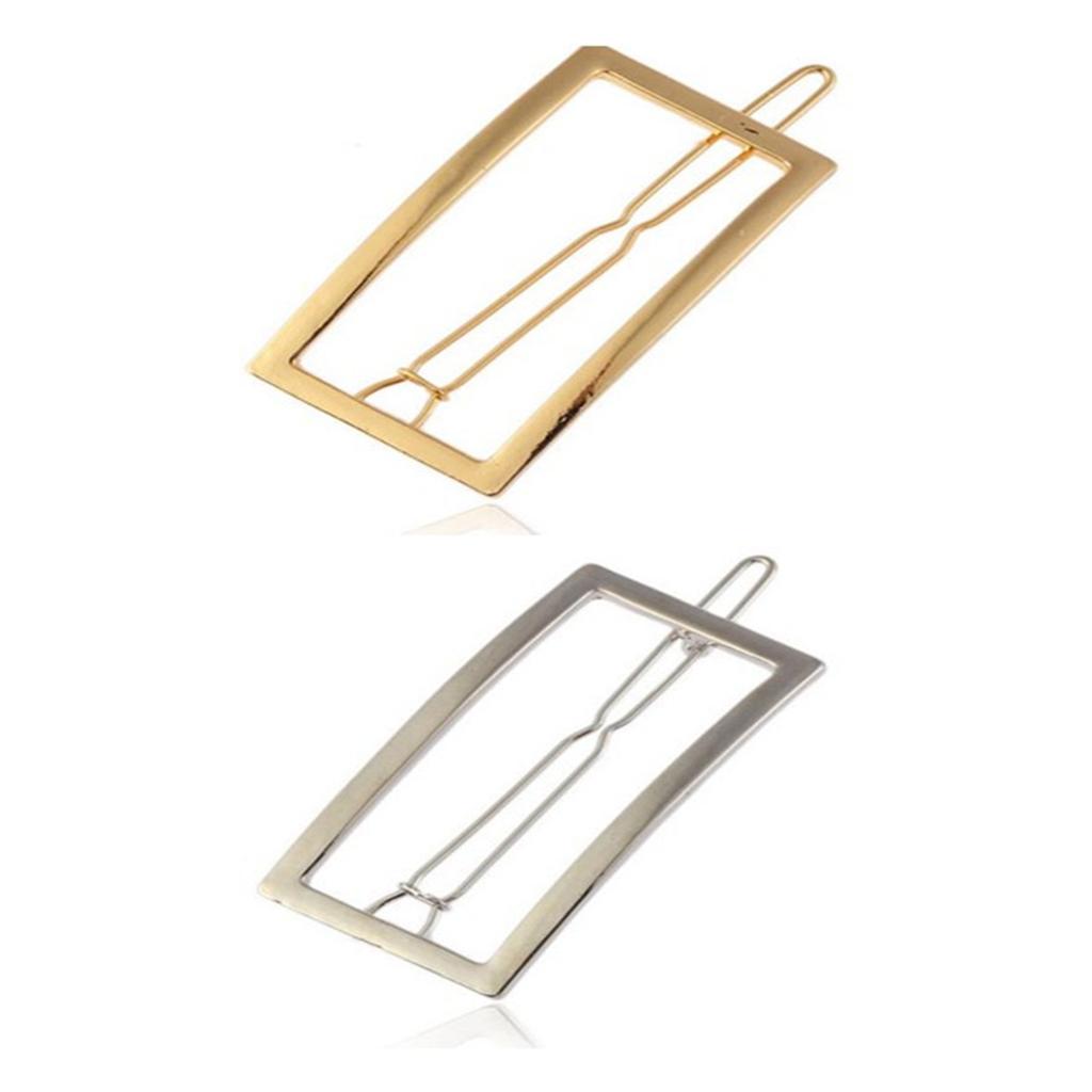 Metal Geometric Hollow Barrette Hair Clips Hairpins Barrettes Hair Clips For