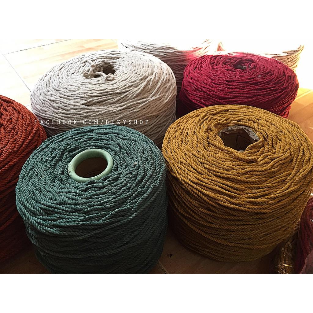 Dây cotton 3mm- 5mmnhiều màu