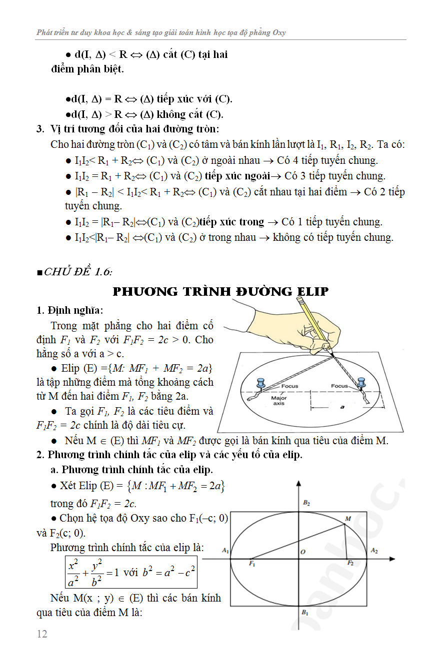 Phát Triển Tư Duy Khoa Học Và Sáng Tạo Giải Toán Hình Học Tọa Độ Phẳng OXY - KV