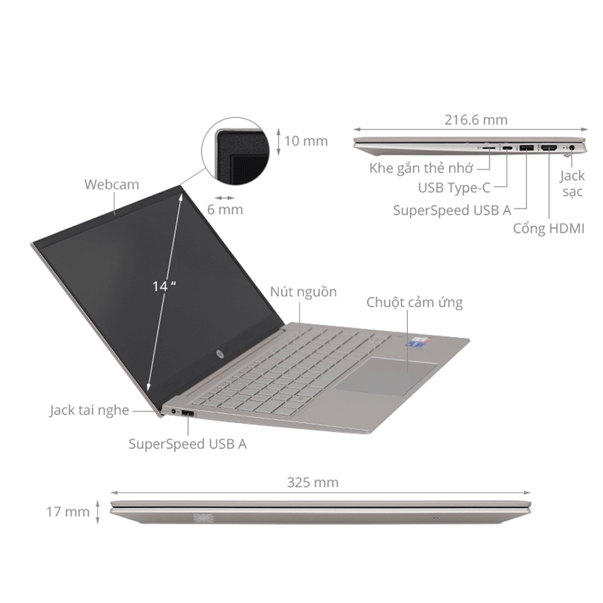 Laptop HP 15s-fq5077TU 6K797PA Hàng chính hãng