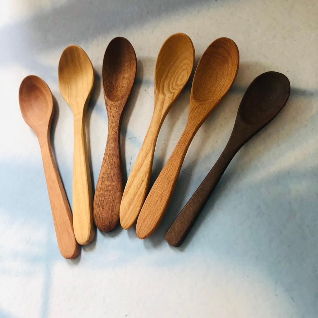 Thìa/Muỗng Gỗ Nhỏ Xinh, Thìa Ăn Chè, Soup, Nhiều Cỡ, Phụ Kiện Bàn Ăn, Chụp Ảnh Decor
