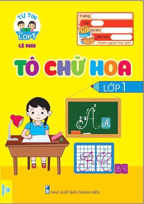 Sách - Combo 5 Cuốn Tập tô chữ, Tô chữ hoa,tập tô nét cơ bản, tập tô số (chuẩn bị cho bé vào lớp 1) - ndbooks
