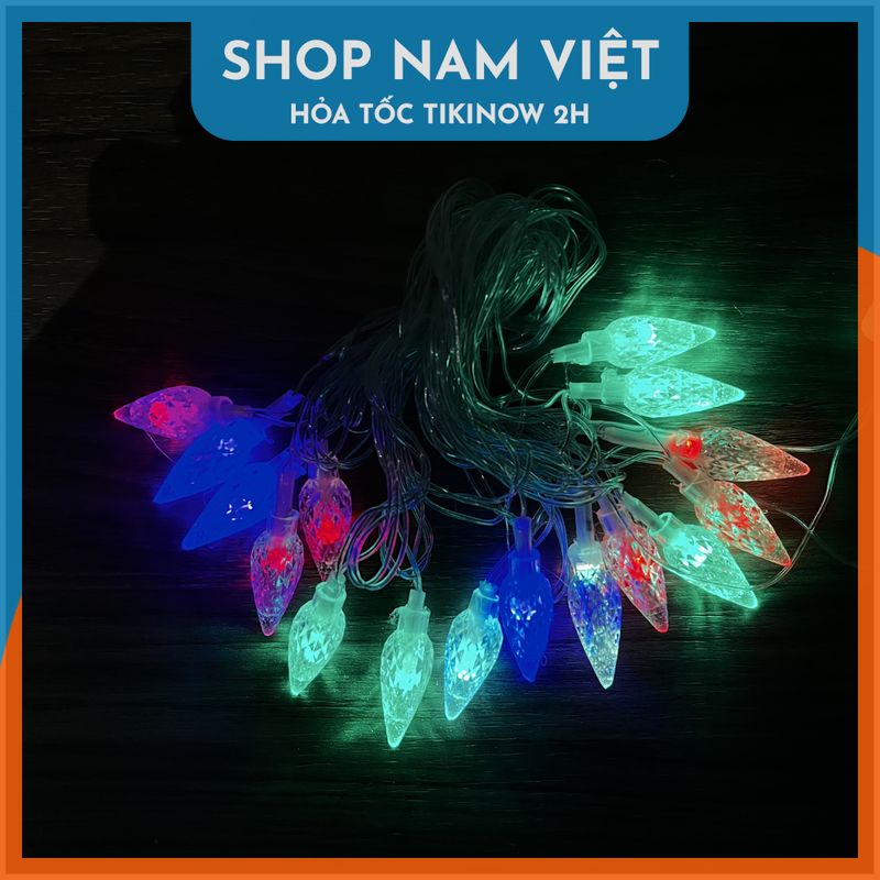 Dây Đèn LED Trang Trí Đổi Màu 3m 16 Bóng - Chính Hãng NAVIVU