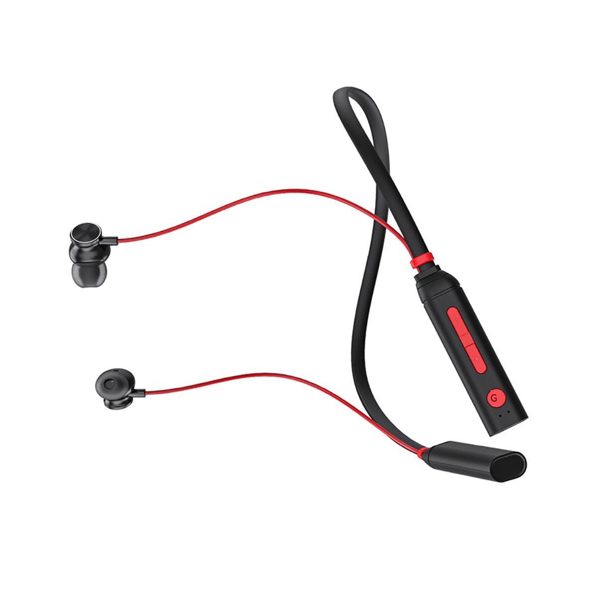 Tai nghe đeo cổ thương mại điện tử phong cách mới nhất Bluetooth 5.0 loa siêu trầm hút từ tính gắn trên cổ thể thao không dây