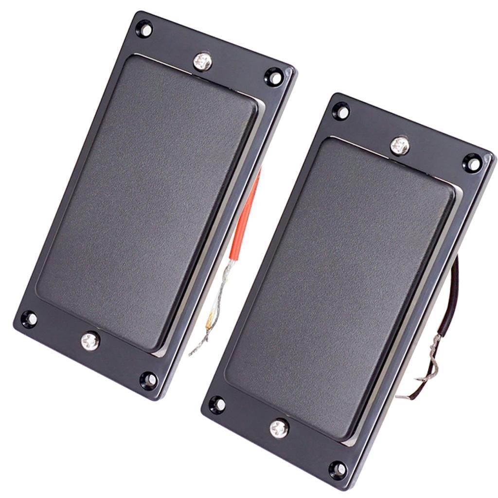2x Black Sealed Humbucker Pickup Frame Replacement Parts for Electric Guitar