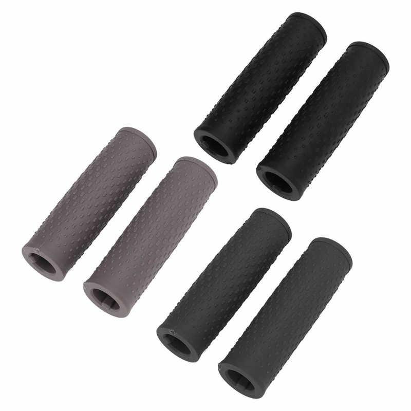 2PCS Scooter Cao su tay cầm Grip Cover Nonslip Tay cầm cao su Grips cho Xiaomi M365/Pro Series xe tay ga điện Color: Black