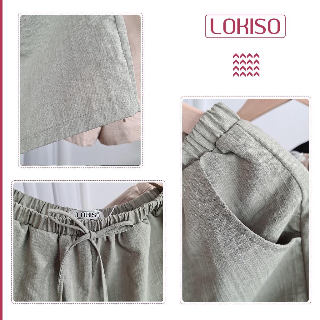 ▬✐Quần short nữ đũi lưng cao ống rộng đẹp ulzzang công sở LOKISO QS04