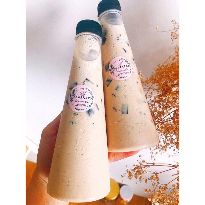 50 chai đựng trà sữa vuông 330ml