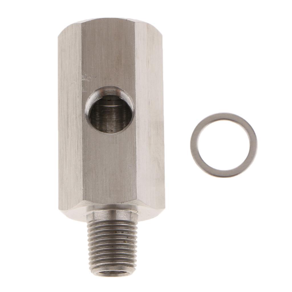 1/8'' NPT Oil Pressure Sensor to NPT Adapter Supply Feed Line Gauge