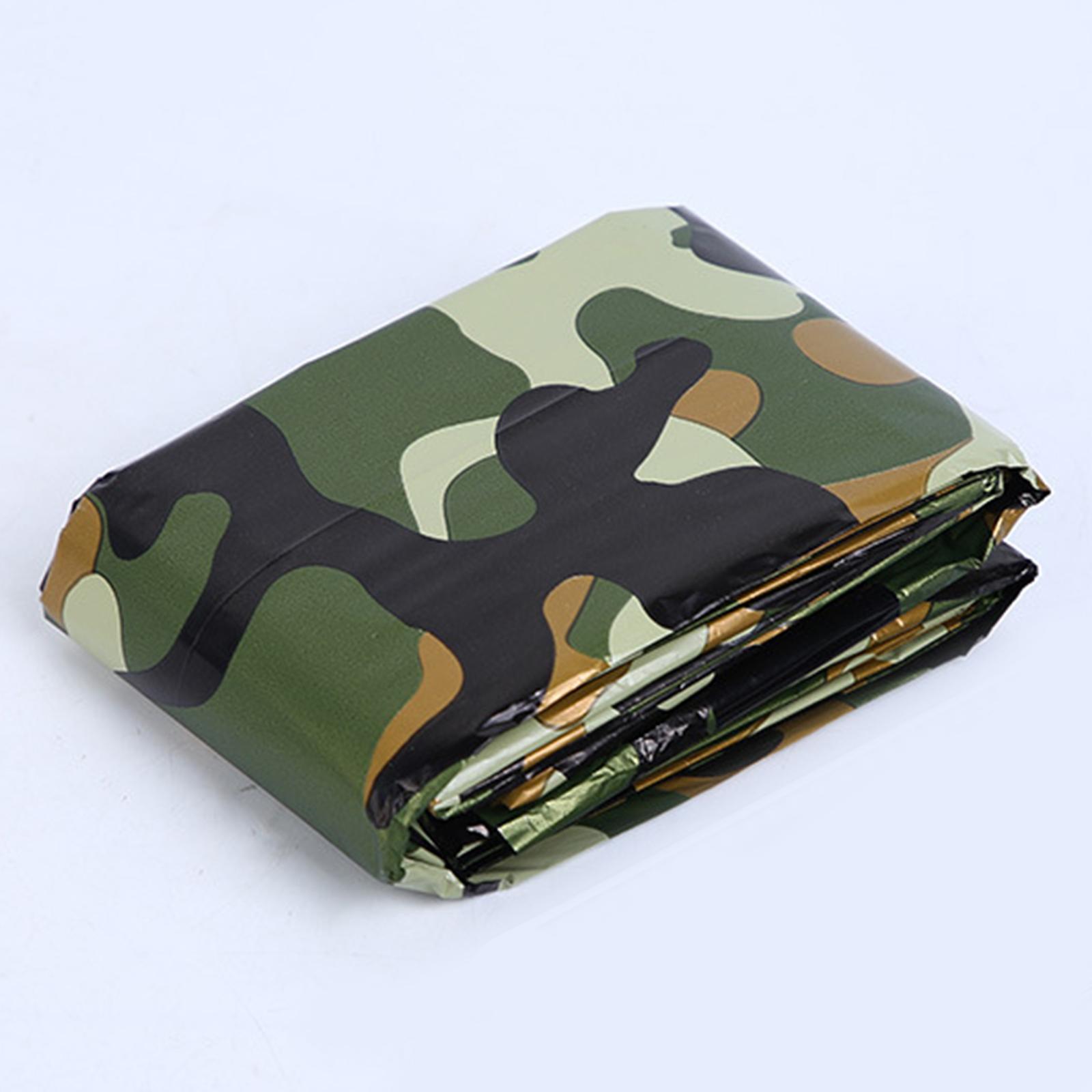 Portable Emergency Sleeping Bag, Survival PE Aluminum Film Sleep Blanket, Lightweight Waterproof Thermal Bivvy Sleeping Bag