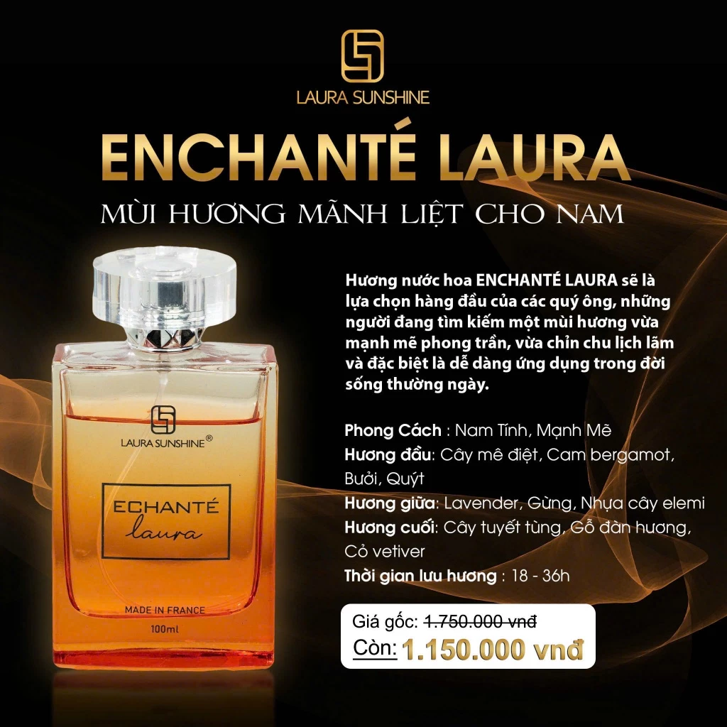 [Tặng Quà - Trợ giá 600K] Combo Nước hoa Laura Sunshine 5 MÙI HƯƠNG MỚI 100ml 2025 - Chính hãng Nhật Kim Anh