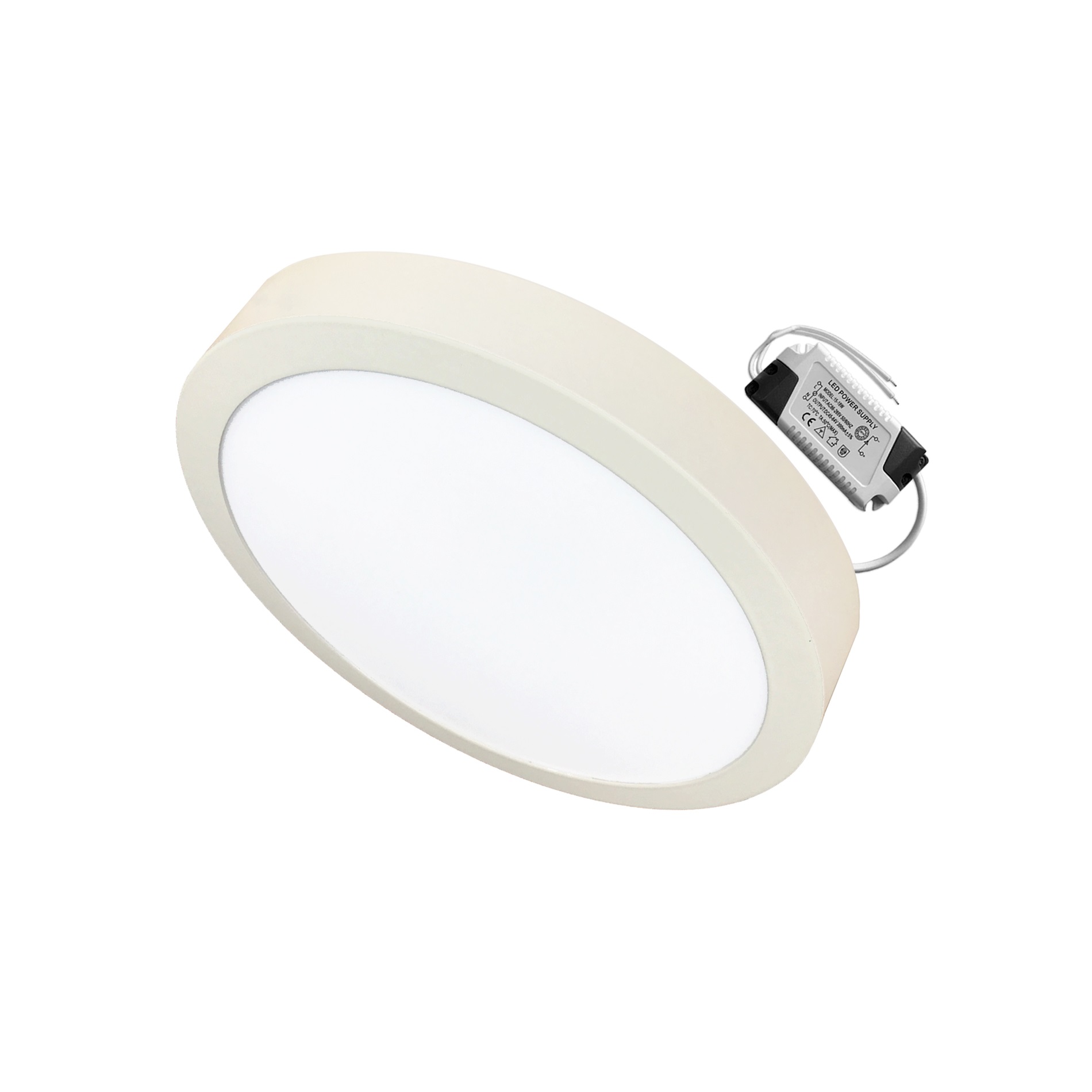 Đèn Led ốp trần 12w tròn nổi sáng trắng-vàng nắng Posson LP-Ro12-12G