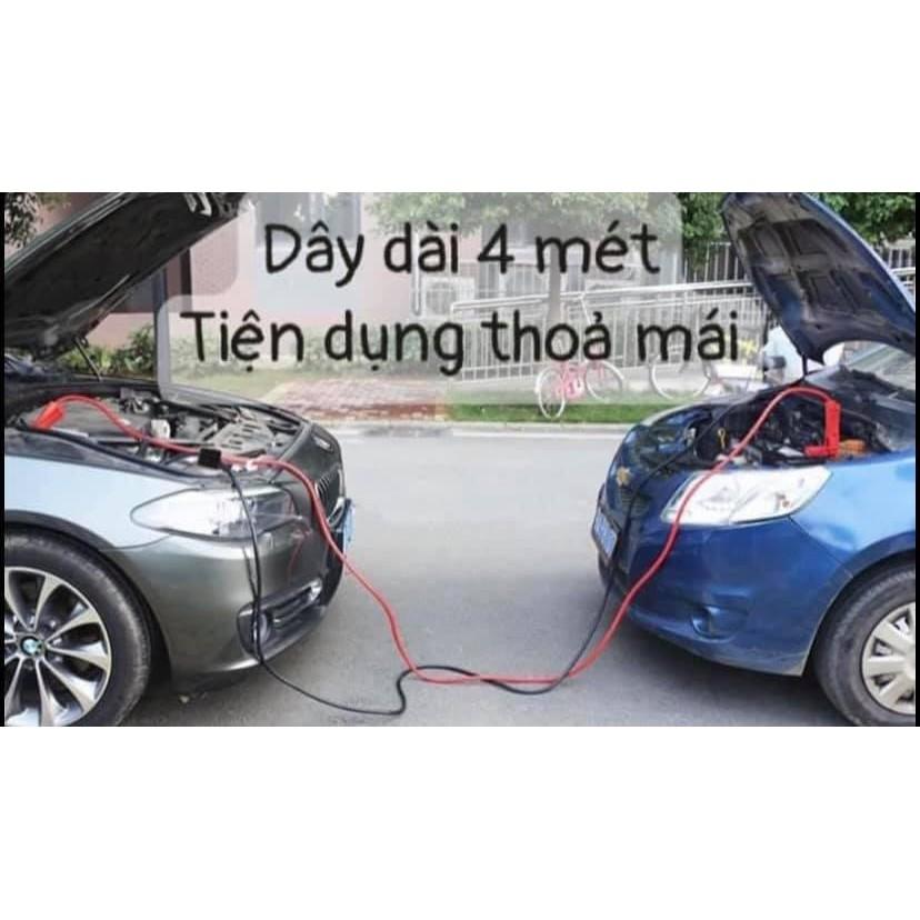 Dây Câu Bình Ắc Quy cho Xe Ô Tô 2000AMP, Chiều Dài 4 Mét, Hàng Siêu Cấp. Dùng cho tất cả mọi loại xe Ô Tô