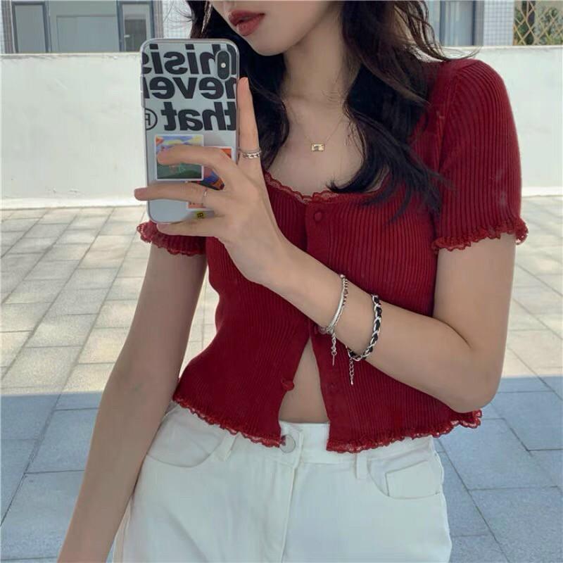 Croptop BIGSIZE thun tăm hàng quảng châu 55-80kg