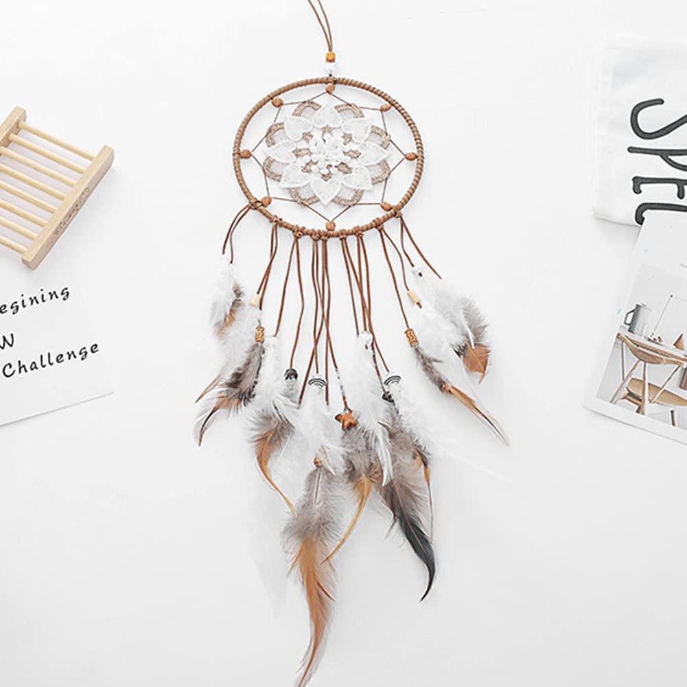 Dream Catcher, Mặt dây chuyền treo ô tô Trang trí lông vũ Charm cho tường phòng ngủ