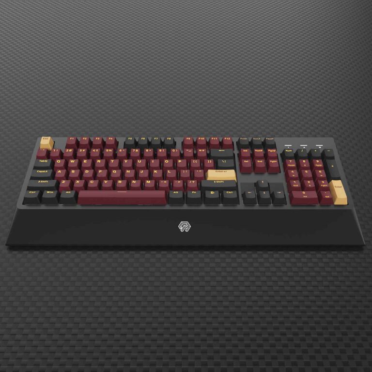 Bàn phím cơ Mojike GK1 Black Red _Hàng chính hãng