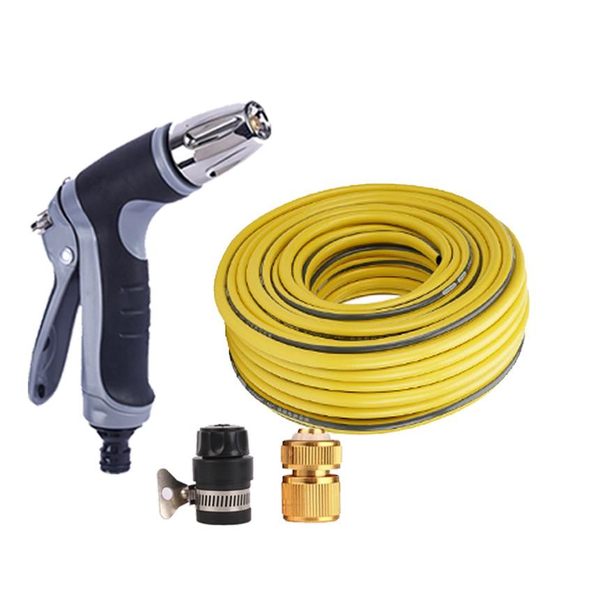 Bộ dây và vòi xịt tăng áp rửa xe tưới cây 3-5M 206817