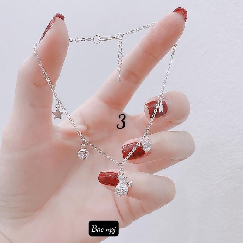 Lắc chân Bạc Ta , Các mẫu lắc chân ️ XINH XẮN ️ cho nữ -Bạc Npj